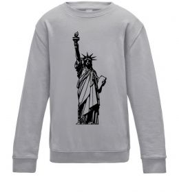 Дитячий світшот Статуя Свободи чб