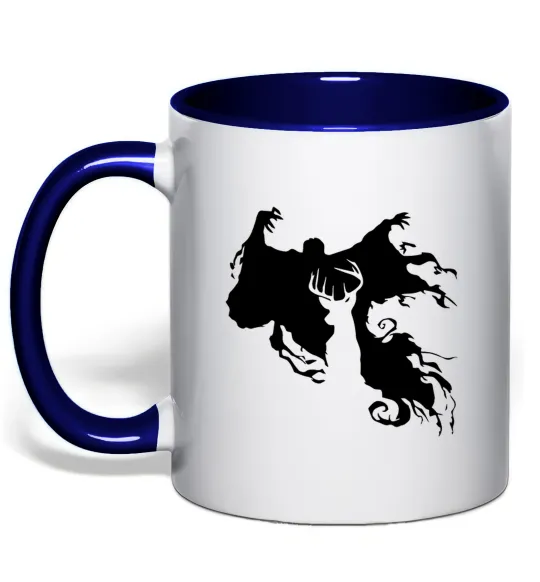 Чашка з кольоровою ручкою Дементор Глибокий темно-синій фото