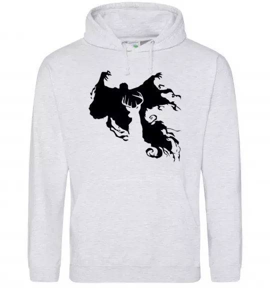 Чоловіча толстовка (худі) Дементор Сірий меланж фото