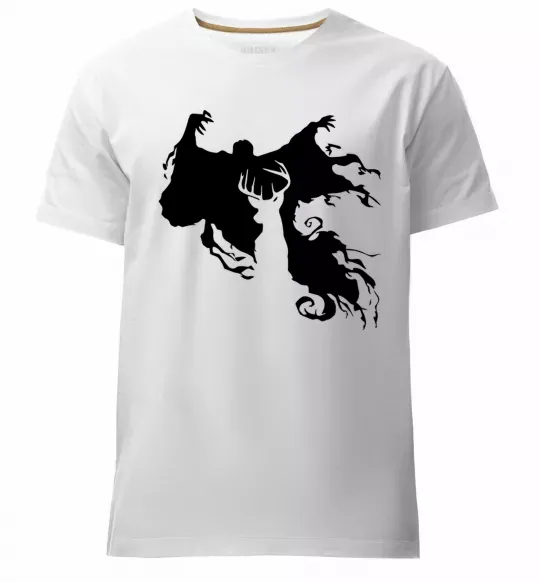 Мужская премиум футболка Дементор Белый фото