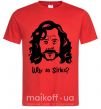 Мужская футболка Why so Sirius Красный фото