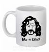 Чашка керамическая Why so Sirius Белый фото