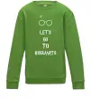 Детский Свитшот Let's go to Hogwarts Лаймовый Детский Свитшот Let's go to Hogwarts Лаймовый фото