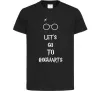 Детская футболка Let's go to Hogwarts Черный фото