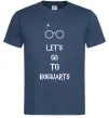 Чоловіча футболка Let's go to Hogwarts Темно-синій Чоловіча футболка Let's go to Hogwarts Темно-синій фото