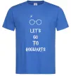Чоловіча футболка Let's go to Hogwarts Яскраво-синій Чоловіча футболка Let's go to Hogwarts Яскраво-синій фото