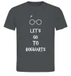 Чоловіча футболка Let's go to Hogwarts Графіт Чоловіча футболка Let's go to Hogwarts Графіт фото