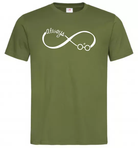 Чоловіча футболка Potter always Оливковий фото