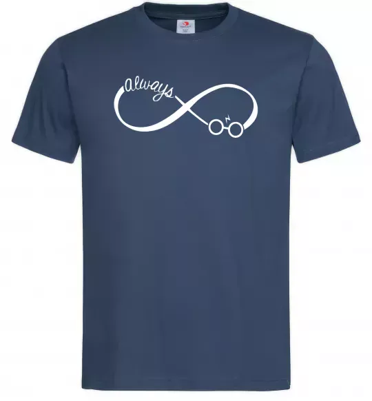 Чоловіча футболка Potter always Темно-синій фото