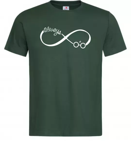 Чоловіча футболка Potter always Темно-зелений фото