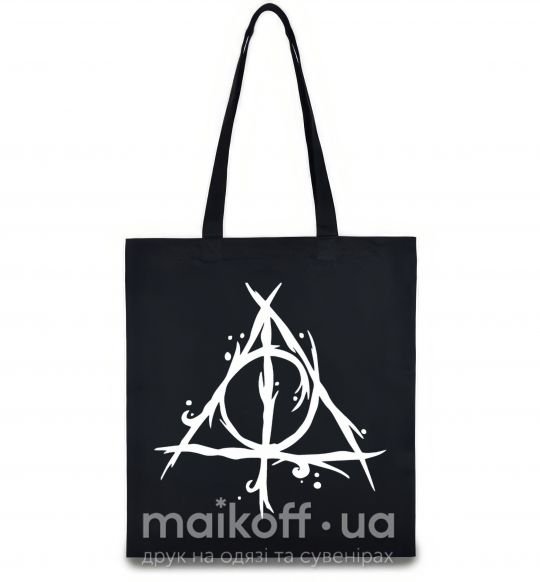 Эко-сумка Deathly Hallows symbol Черный фото