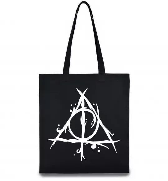 Эко-сумка Deathly Hallows symbol Черный фото