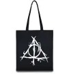 Эко-сумка Deathly Hallows symbol Черный фото