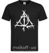 Чоловіча футболка Deathly Hallows symbol Чорний фото