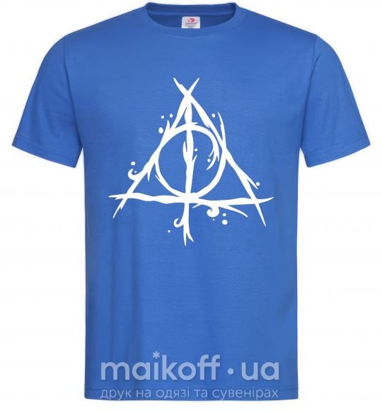 Чоловіча футболка Deathly Hallows symbol Яскраво-синій фото