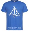 Чоловіча футболка Deathly Hallows symbol Яскраво-синій фото