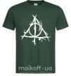 Мужская футболка Deathly Hallows symbol Темно-зеленый фото