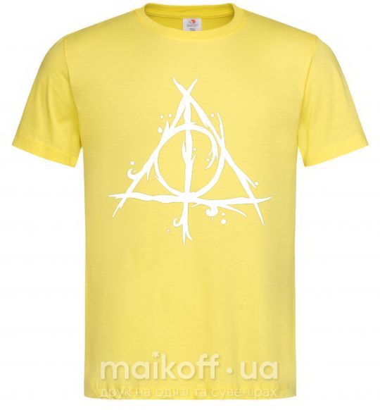 Чоловіча футболка Deathly Hallows symbol Лимонний фото