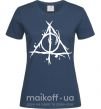 Женская футболка Deathly Hallows symbol Темно-синий фото