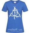Женская футболка Deathly Hallows symbol Ярко-синий фото