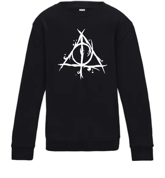 Дитячий світшот Deathly Hallows symbol Чорний фото