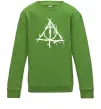 Дитячий світшот Deathly Hallows symbol Лаймовий фото