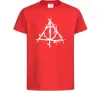 Дитяча футболка Deathly Hallows symbol Червоний фото
