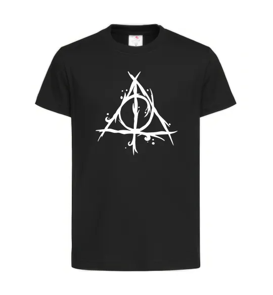 Детская футболка Deathly Hallows symbol Черный фото