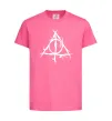 Детская футболка Deathly Hallows symbol Ярко-розовый фото