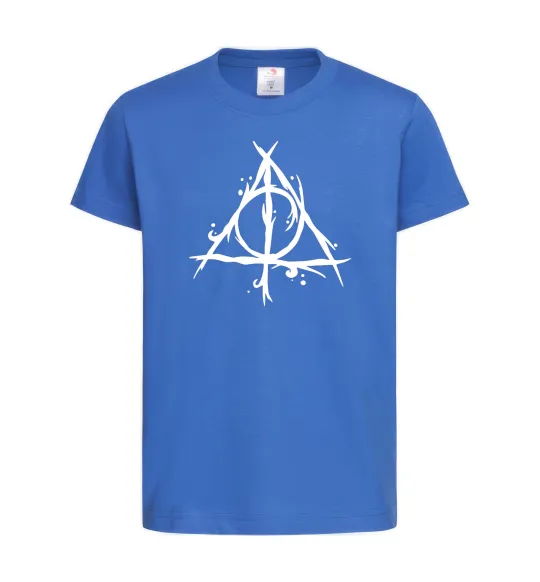 Детская футболка Deathly Hallows symbol Ярко-синий фото