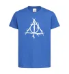 Детская футболка Deathly Hallows symbol Ярко-синий фото