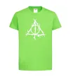 Детская футболка Deathly Hallows symbol Лаймовый фото