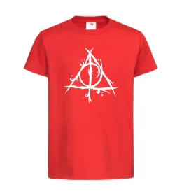 Детская футболка Deathly Hallows symbol Красный фото