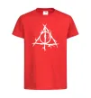 Детская футболка Deathly Hallows symbol Красный фото