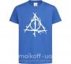 Детская футболка Deathly Hallows symbol Ярко-синий фото