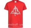 Дитяча футболка Deathly Hallows symbol Червоний фото