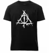 Мужская премиум футболка Deathly Hallows symbol Черный фото