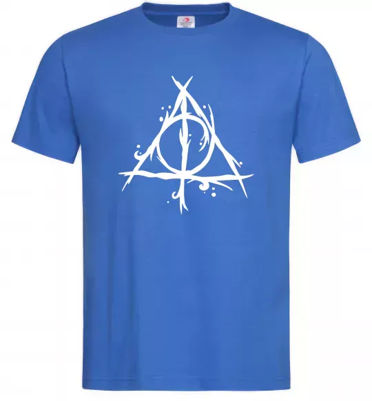 Мужская футболка Deathly Hallows symbol Ярко-синий фото