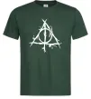 Мужская футболка Deathly Hallows symbol Темно-зеленый фото
