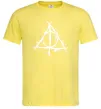 Мужская футболка Deathly Hallows symbol Лимонный фото