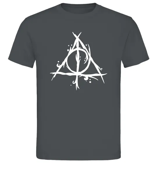 Мужская футболка Deathly Hallows symbol Графит фото