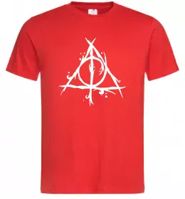Мужская футболка Deathly Hallows symbol Красный фото