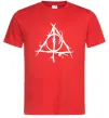 Мужская футболка Deathly Hallows symbol Красный фото