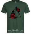 Мужская футболка Смертельні реліквії з квітами Темно-зеленый фото