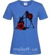 Женская футболка Смертельні реліквії з квітами Ярко-синий фото