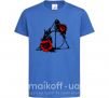 Дитяча футболка Смертельні реліквії з квітами Яскраво-синій фото