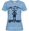 Женская футболка Dobby will always be here for HP Голубой фото