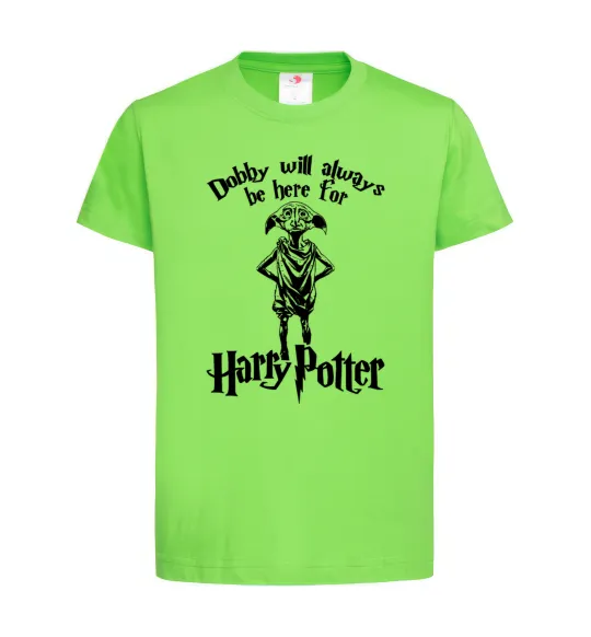 Детская футболка Dobby will always be here for HP Лаймовый фото