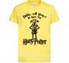 Детская футболка Dobby will always be here for HP Лимонный фото