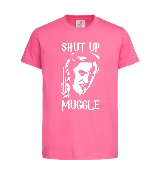 Детская футболка Shut up Muggle Ярко-розовый фото